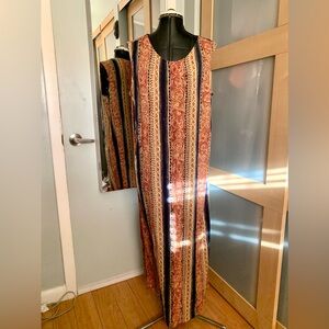VTG, Sag Harbor Boho Maxi Dress, XL